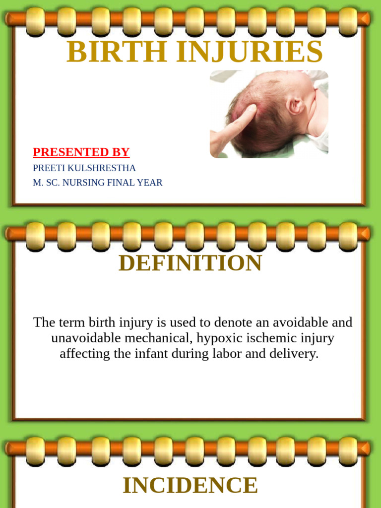 Birth Injuries | PDF