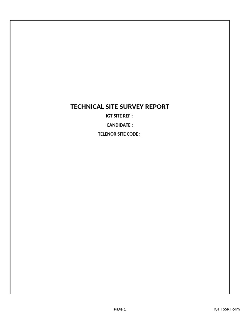 TSSR Formate Vr1.1 | PDF