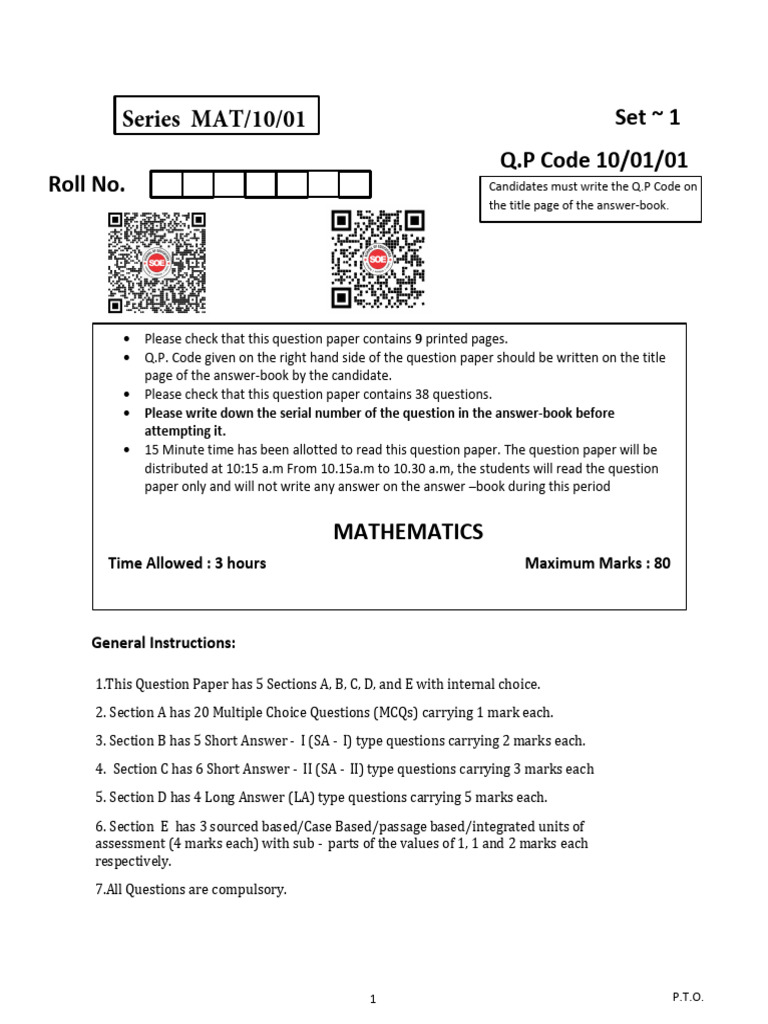 Set of 15 half yearly sample papers for class 10 mathematics with