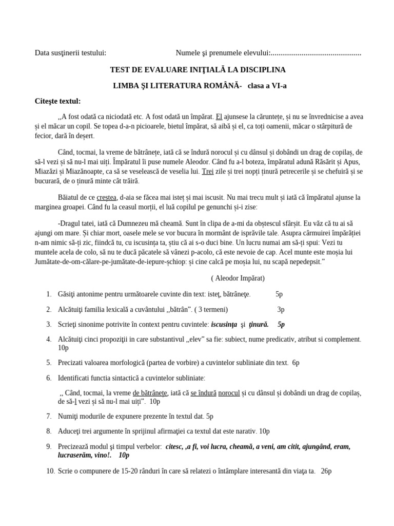 Test Initial CL A 6a | PDF