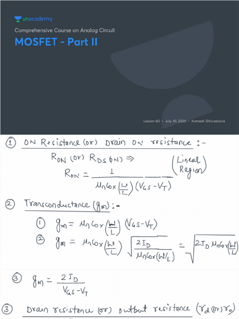 Mosfet - Part II | PDF