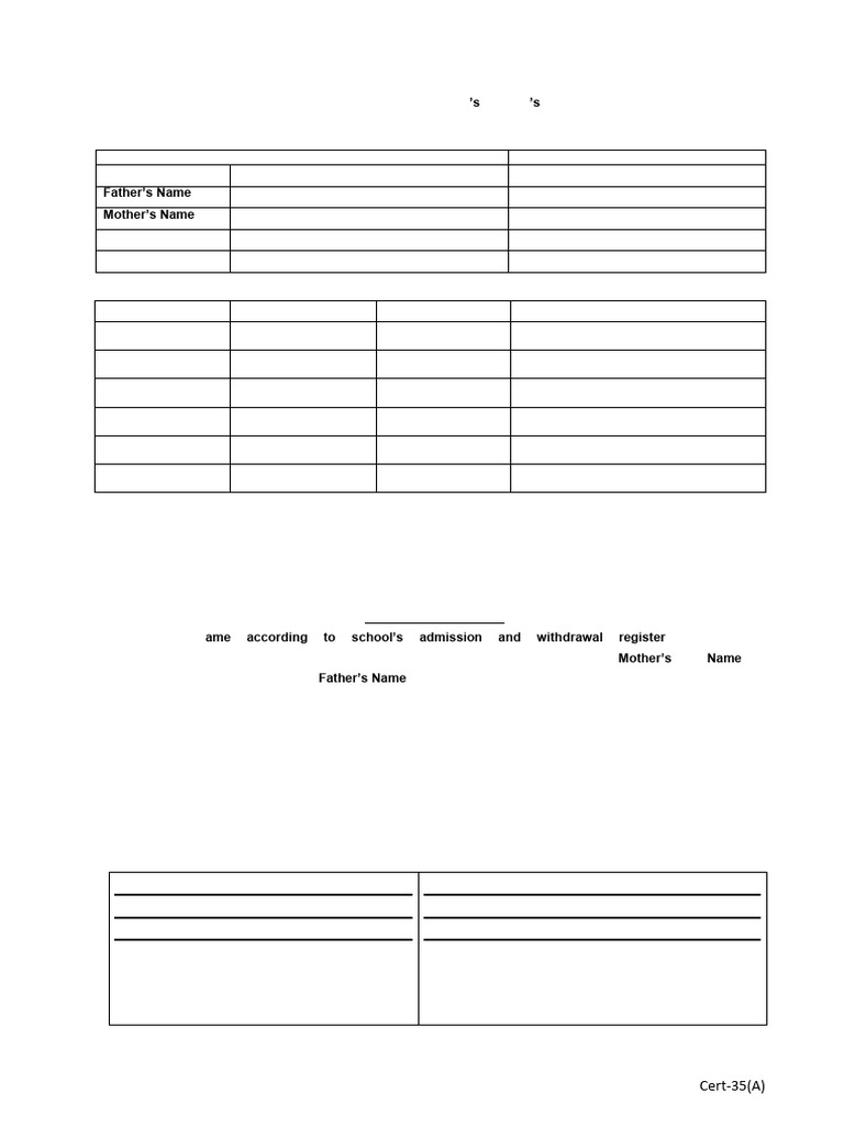 Name Correction Application Form BSEH | PDF | Identity Document | Justice