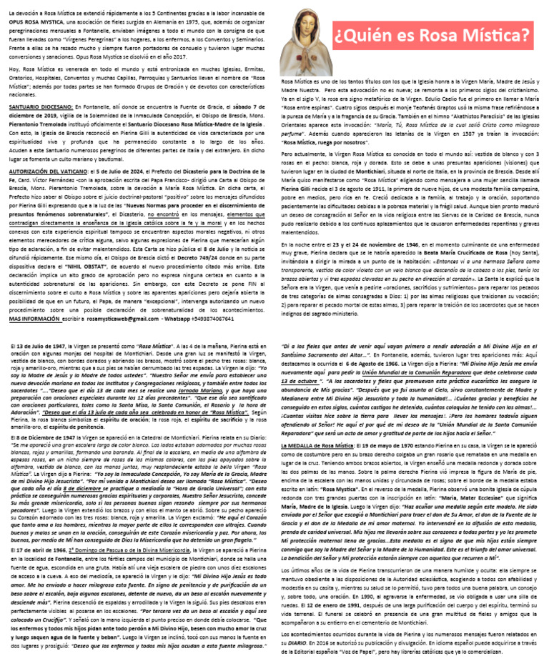 Quien Es Rosa Mística-1 | PDF