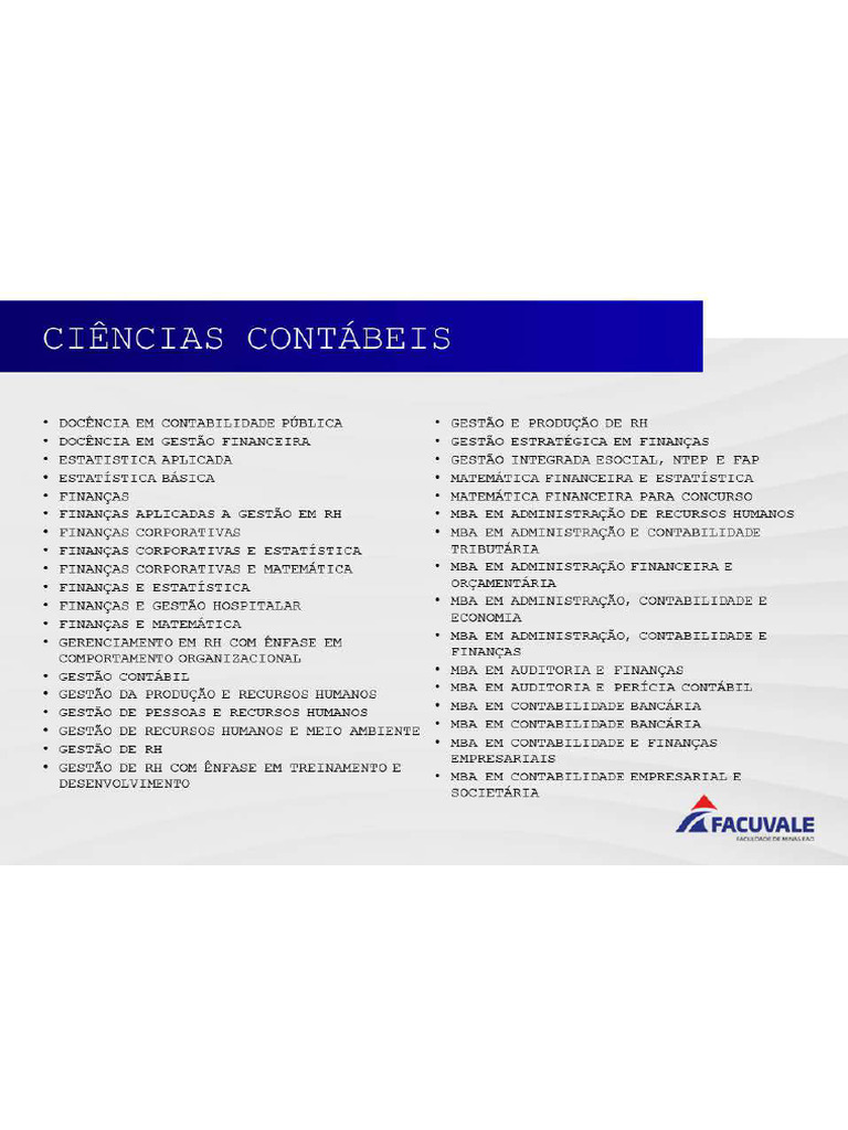 Ciências Contábeis | PDF