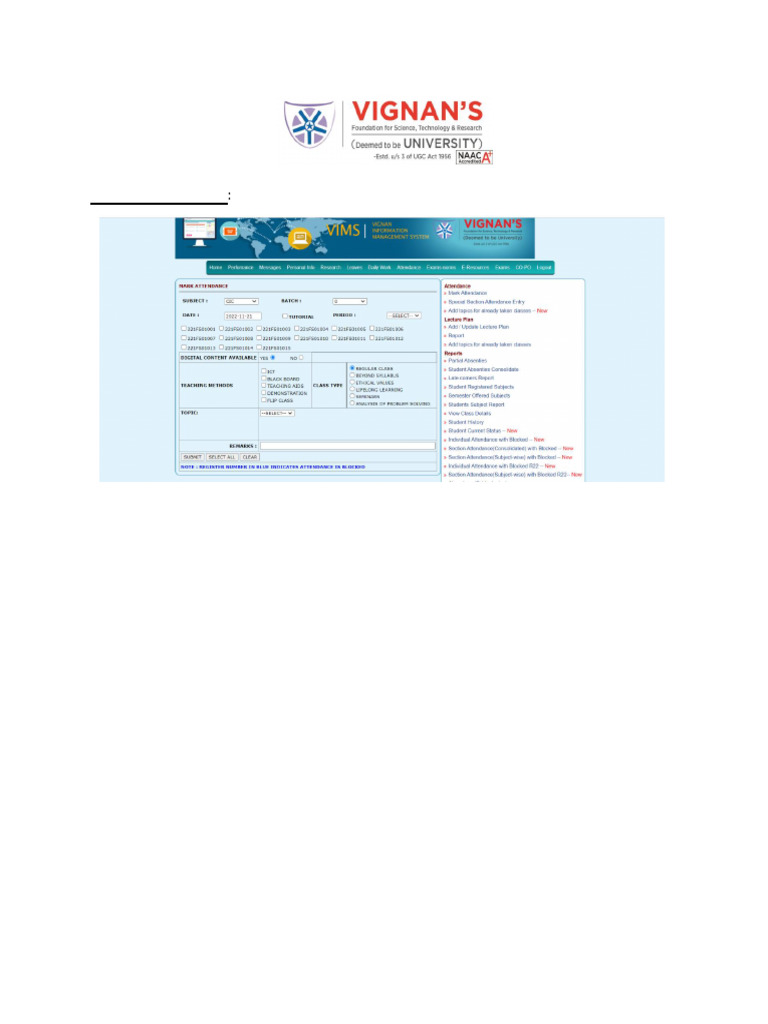 Jk Smart Attendance Portal