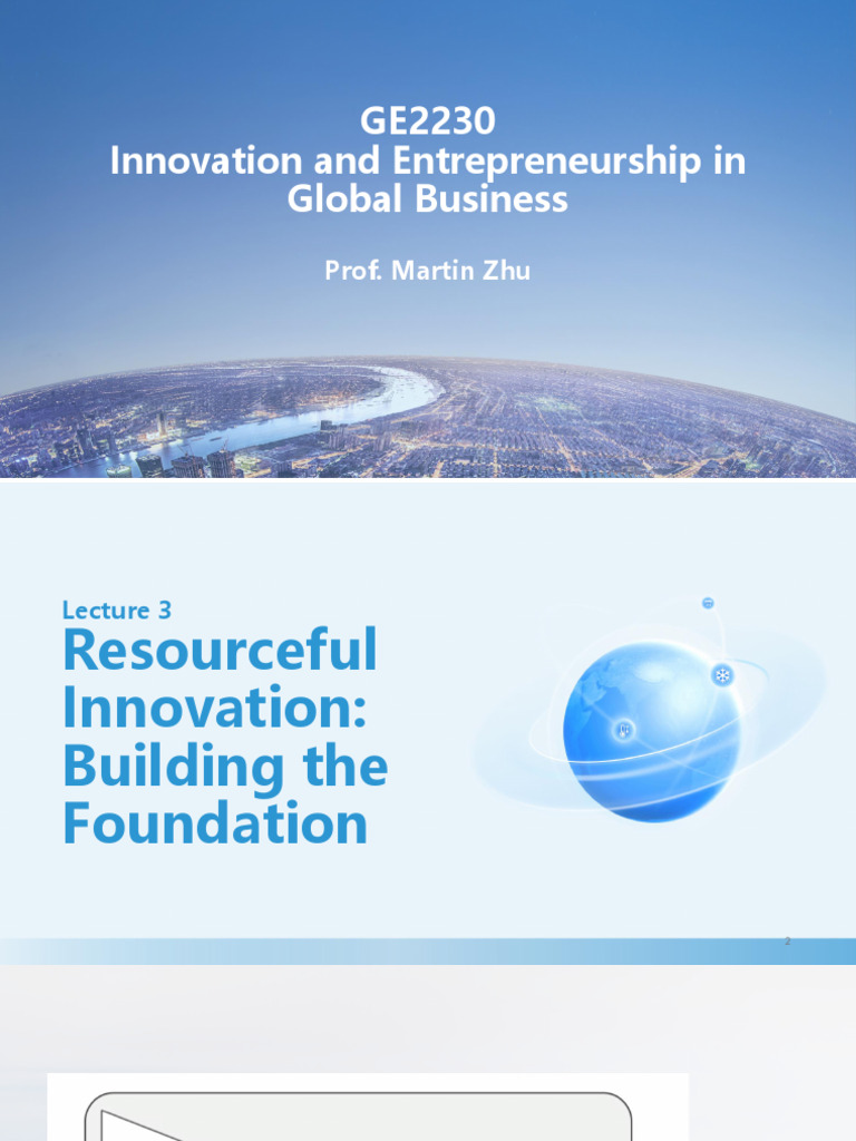Week 3 Resourceful Innovation | PDF