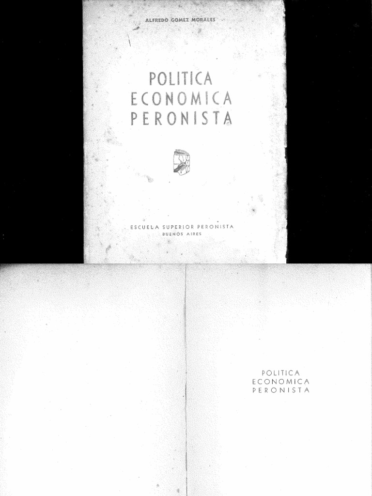 Alfredo Gomez Morales - Politica Economica Peronista | PDF