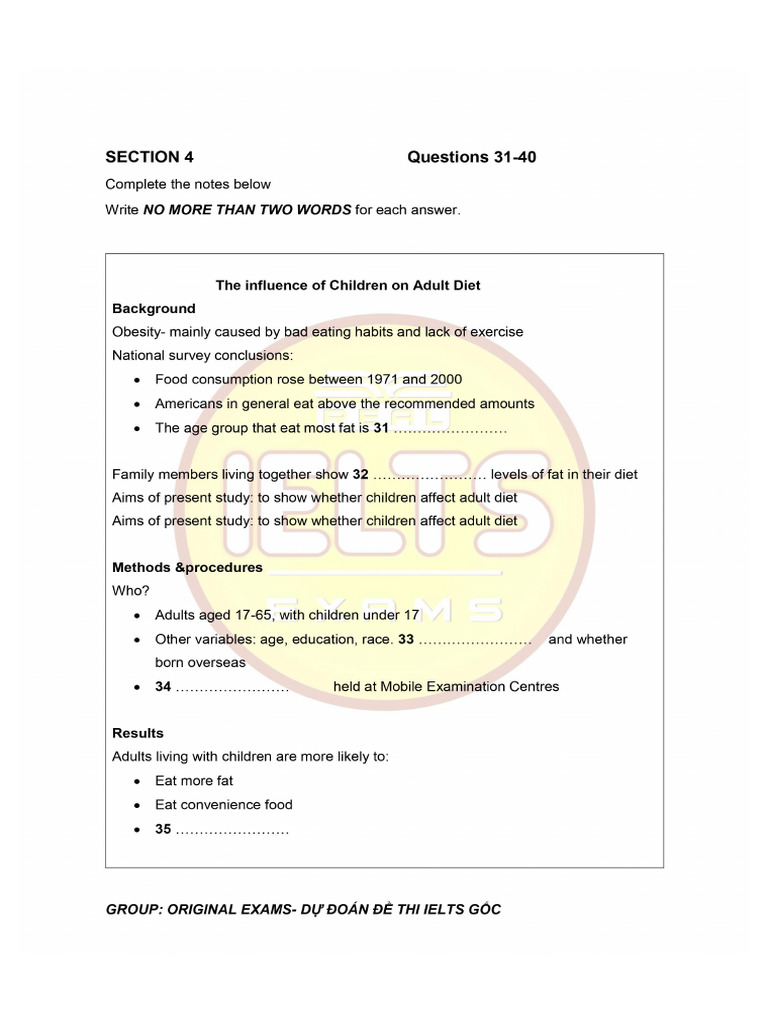 Real Listening Test Pdf