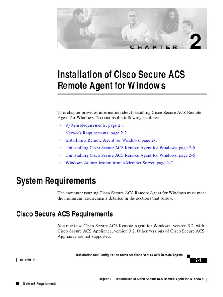 Installation of Cisco Secure Acs Remote Agent For Windows | PDF ...