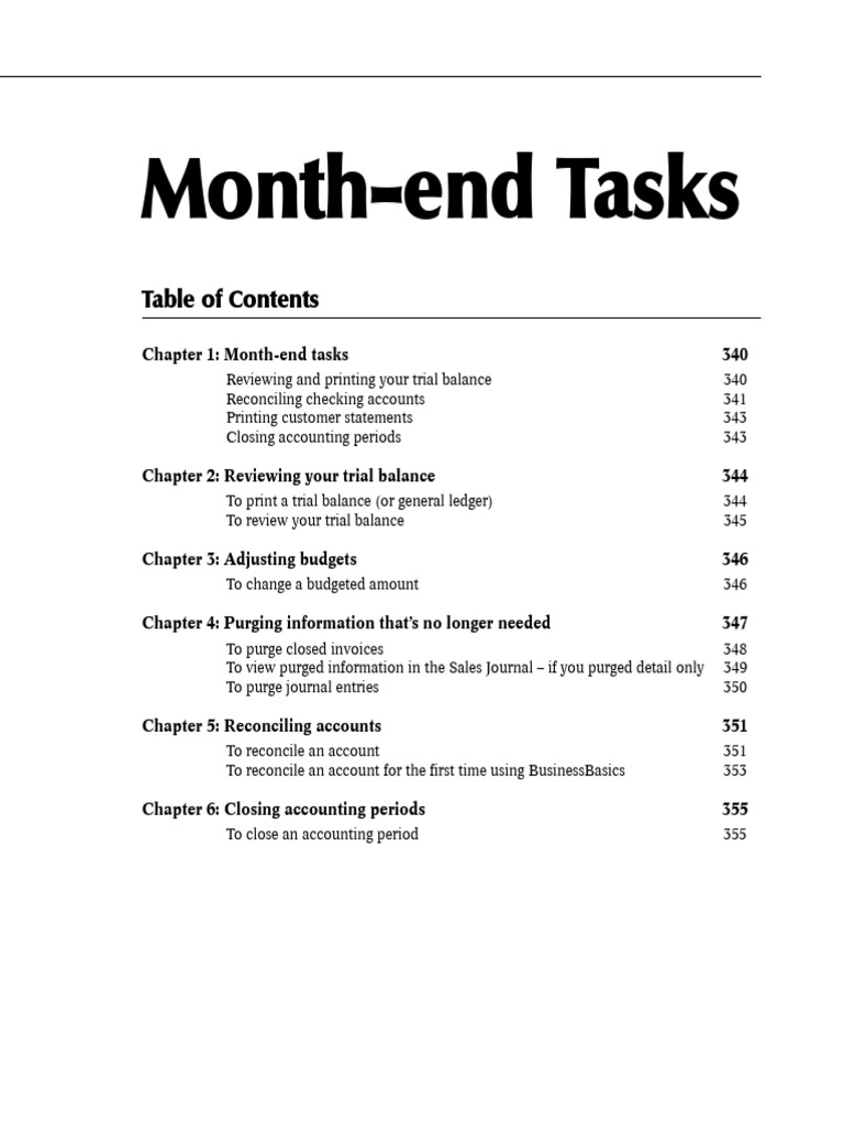 Month end pdf