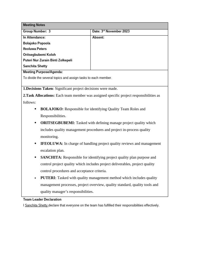Quality Management Method | PDF