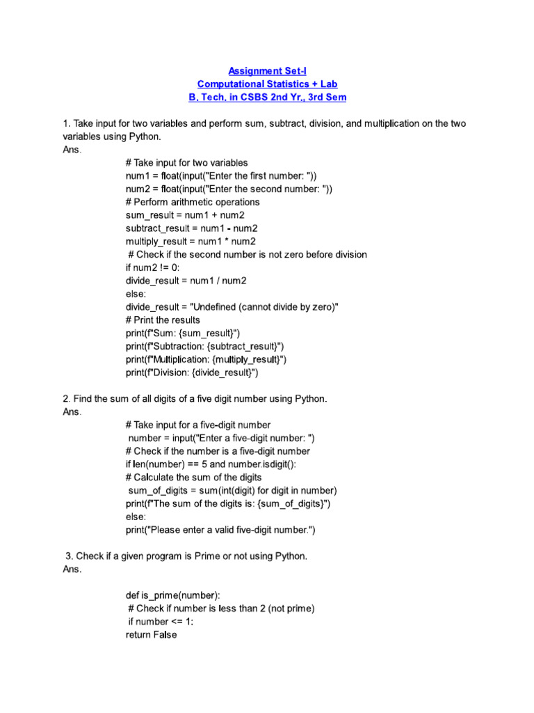 Ass 1 | PDF