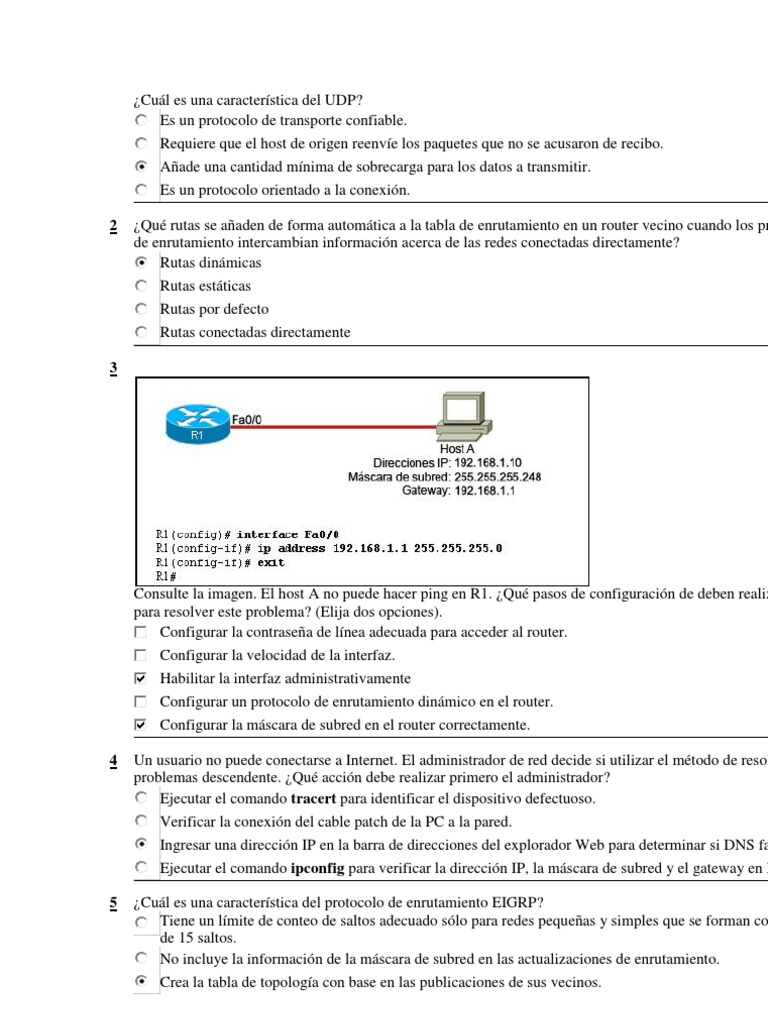 CCNA2 ExamenFinal - 1 | PDF | Enrutador (Computación) | Dirección IP