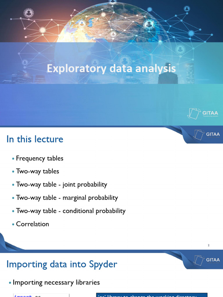 Lec6 Exploratory Data Analysis | PDF