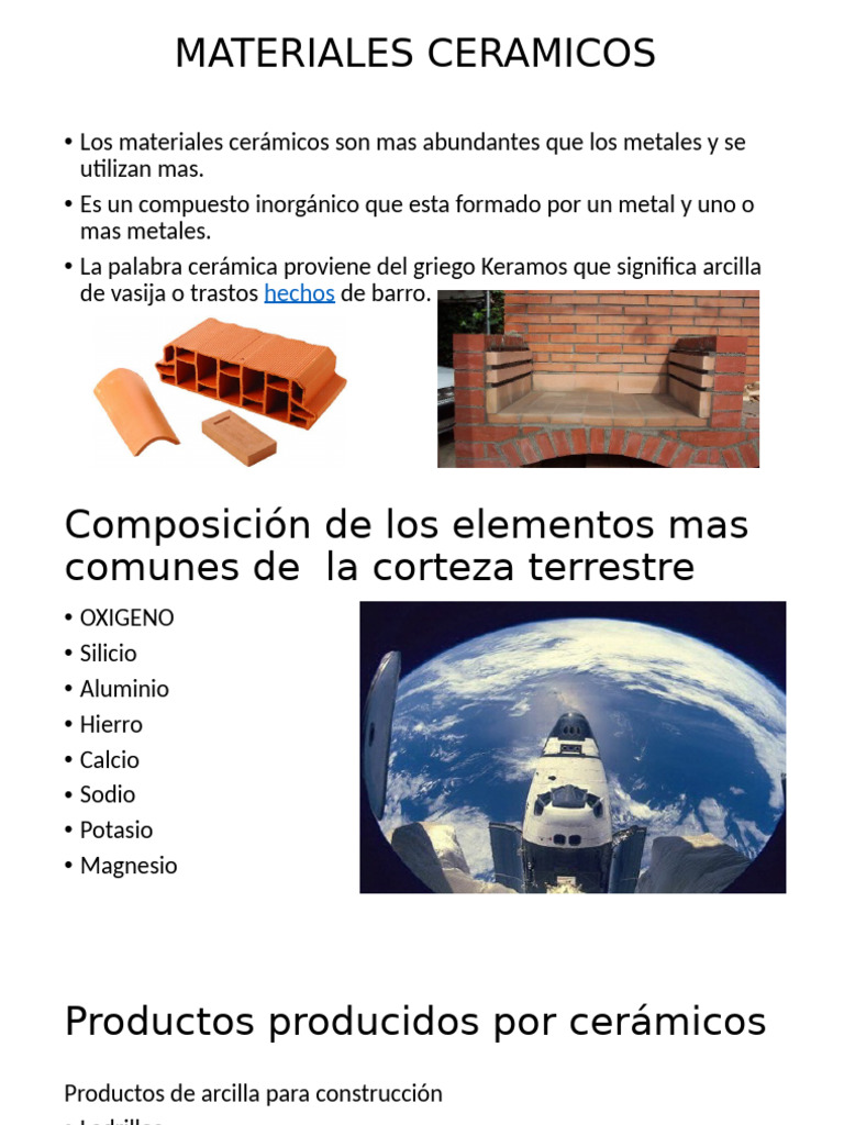 Propiedades y Usos de Materiales Cerámicos | PDF | Cerámica | Tecnología