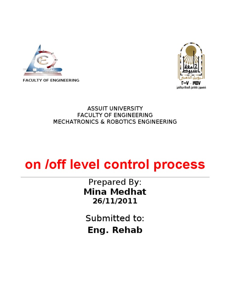 On Off Level Control Process | PDF | Switch | Control Theory