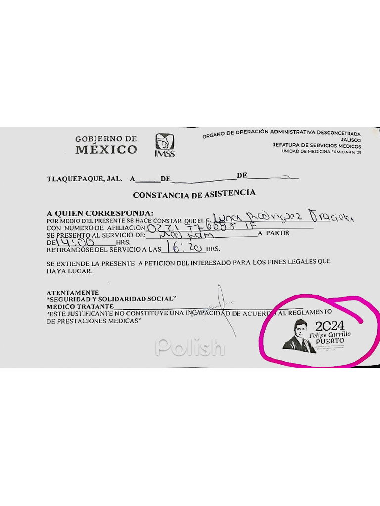 Justificante | PDF