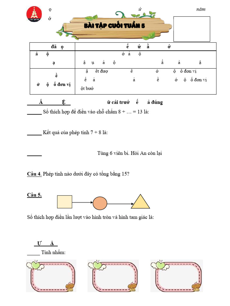 BTCT 5 - Toán | PDF