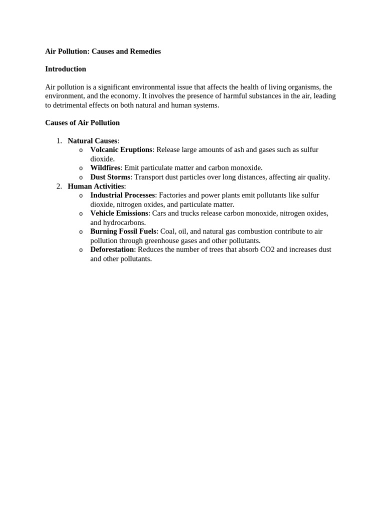 Air Pollution | PDF