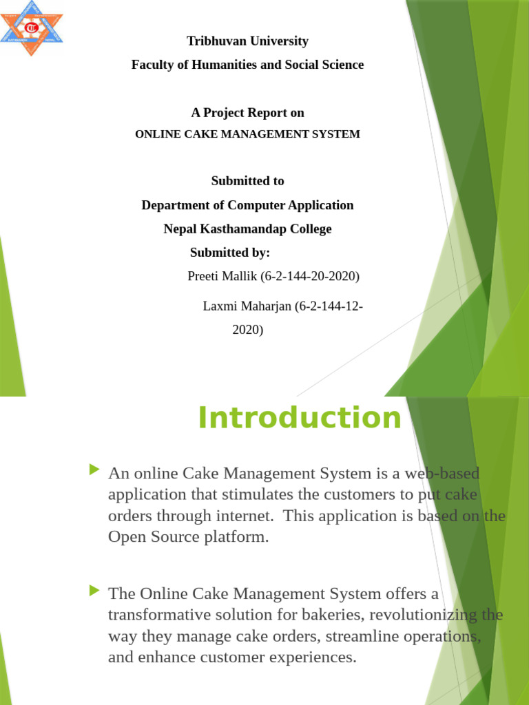 of Cake Management System-12 | PDF