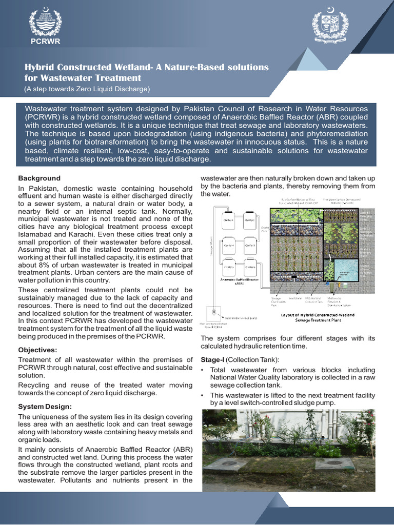 Hybrid Constructed Wetland A Nature Based Solutions For Wastewater ...