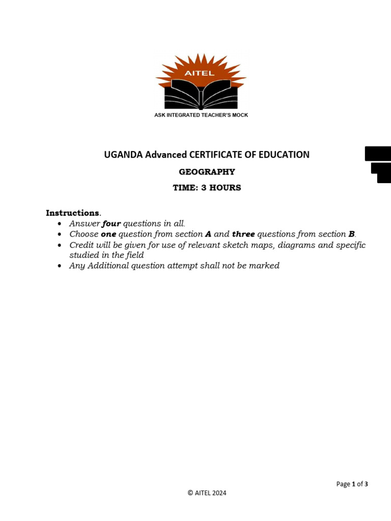 Geography 3 A Level Pdf