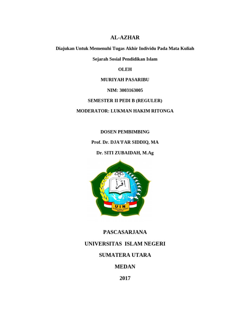 Al Azhar Muri | PDF