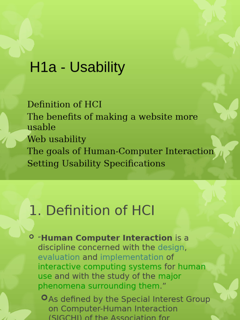 H2a Usability | PDF