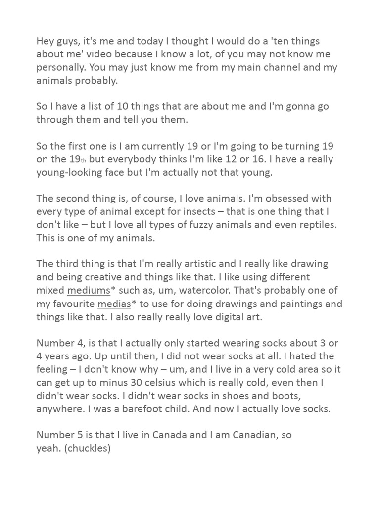 10 Things About Me Victoria Pdf