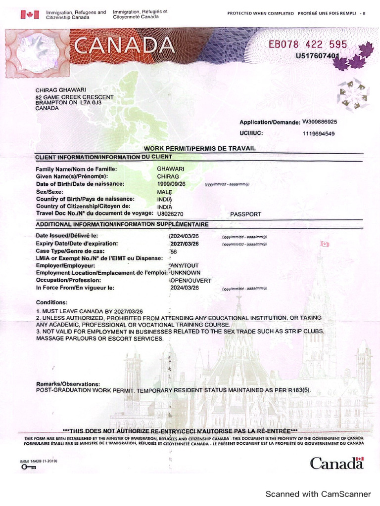 Work Permit-4 | PDF