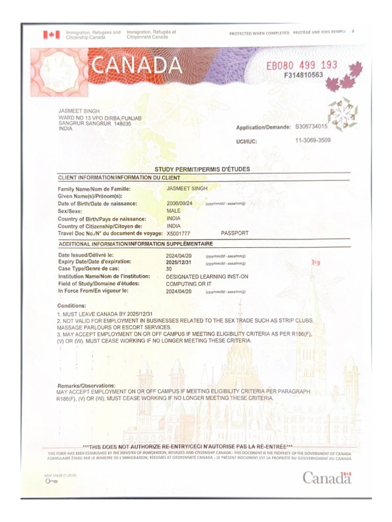 Study Permit | PDF
