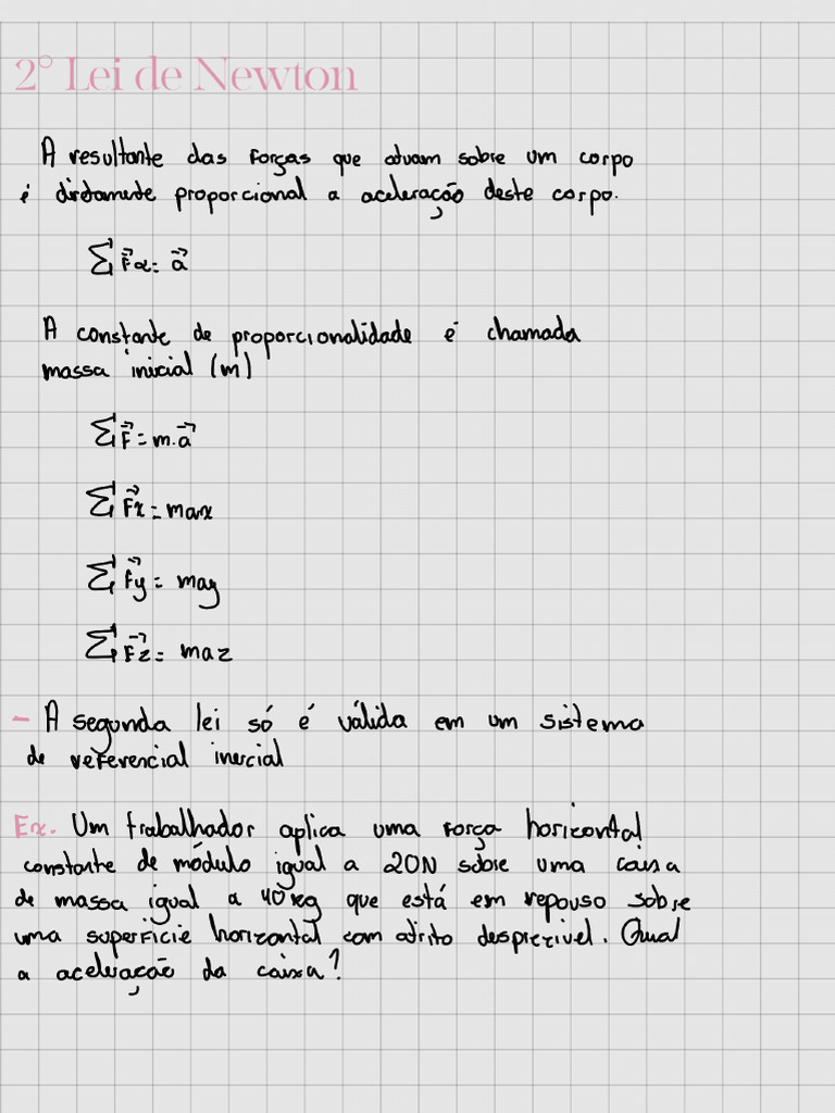 2° Lei de Newton e Peso e Massa - 230926 - 111821 | PDF