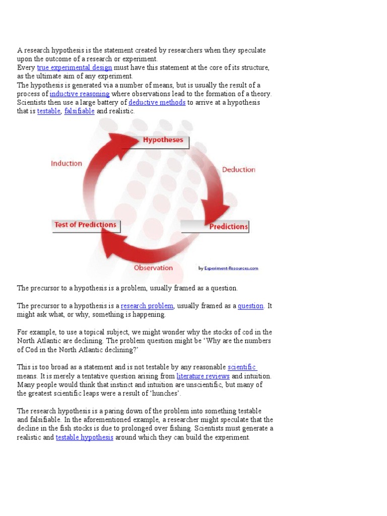Understanding Research Hypotheses | PDF | Falsifiability | Hypothesis