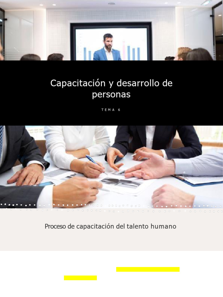 TEMA 6 CAPACITACIÓN Y DESARROLLO DE PERSONAS | PDF