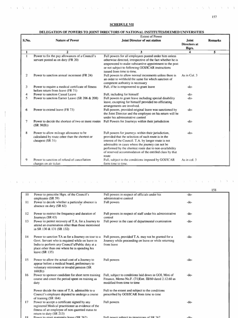 Schedule VII | PDF