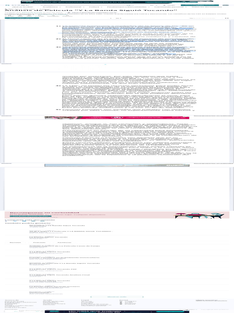 Análisis de Pelicula Y La Banda Siguió Tocando PDF Virus Hipótesis PDF
