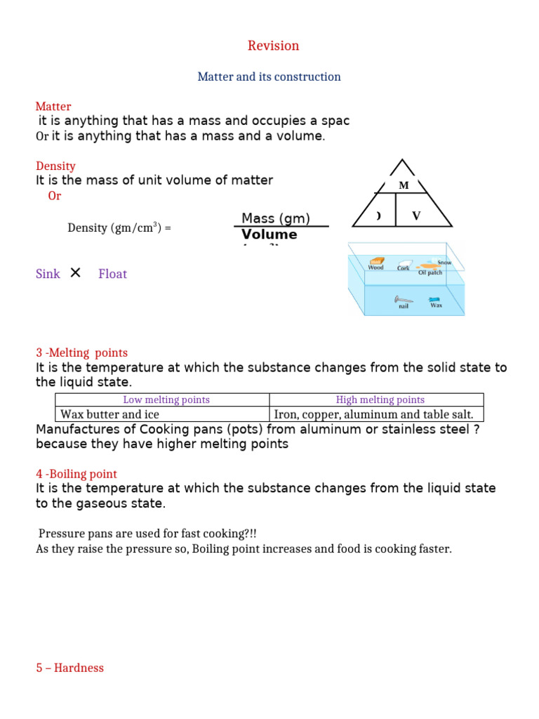 Revision: Matter | PDF