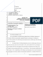 Conrad Murray Notice of Automatic Supension of License