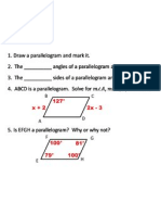 1/3/2012 Geometry Parallelograms