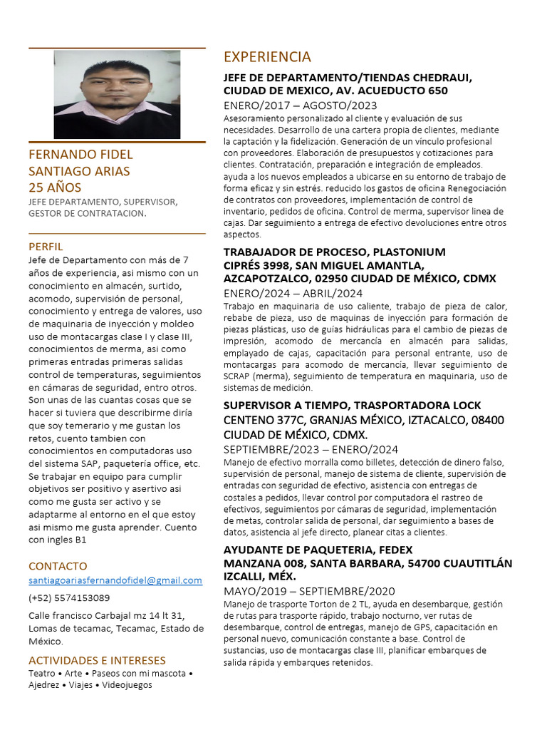 Actualizado CV FER | PDF