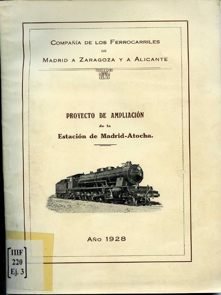 1928 ProyectoAmpliacionAtocha | PDF
