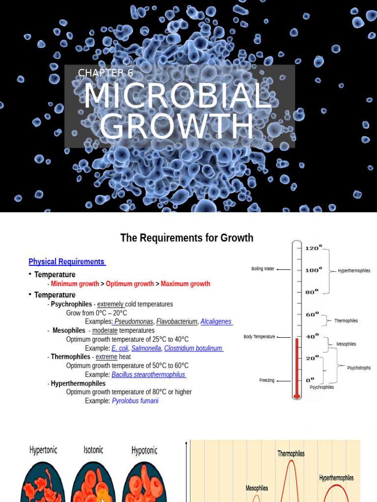 Microbial Growth Requirements Explained | PDF | Growth Medium | Bacteria