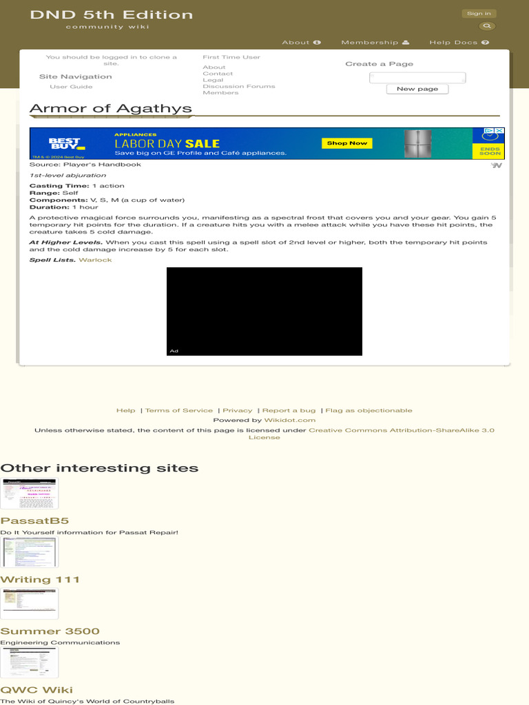 Armor of agathys dnd 5th edition pdf