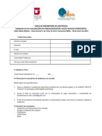 FICHA DE INSCRIPCIÓN JORNADA