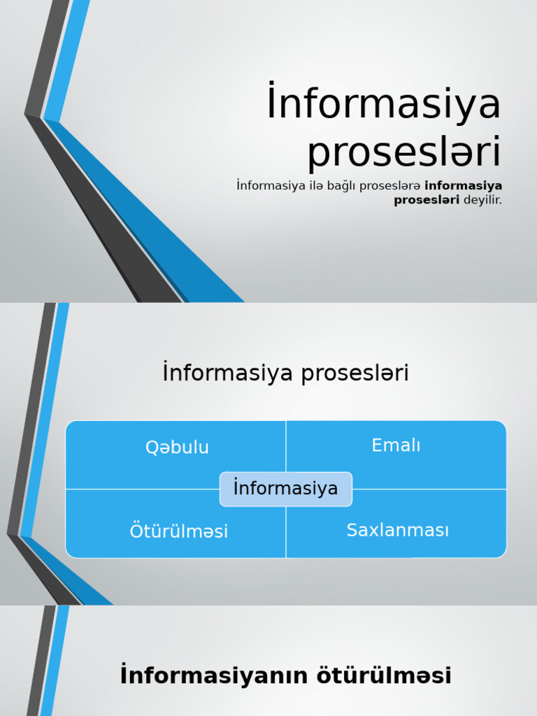 1.4 İnformasiya Prosesləri | PDF