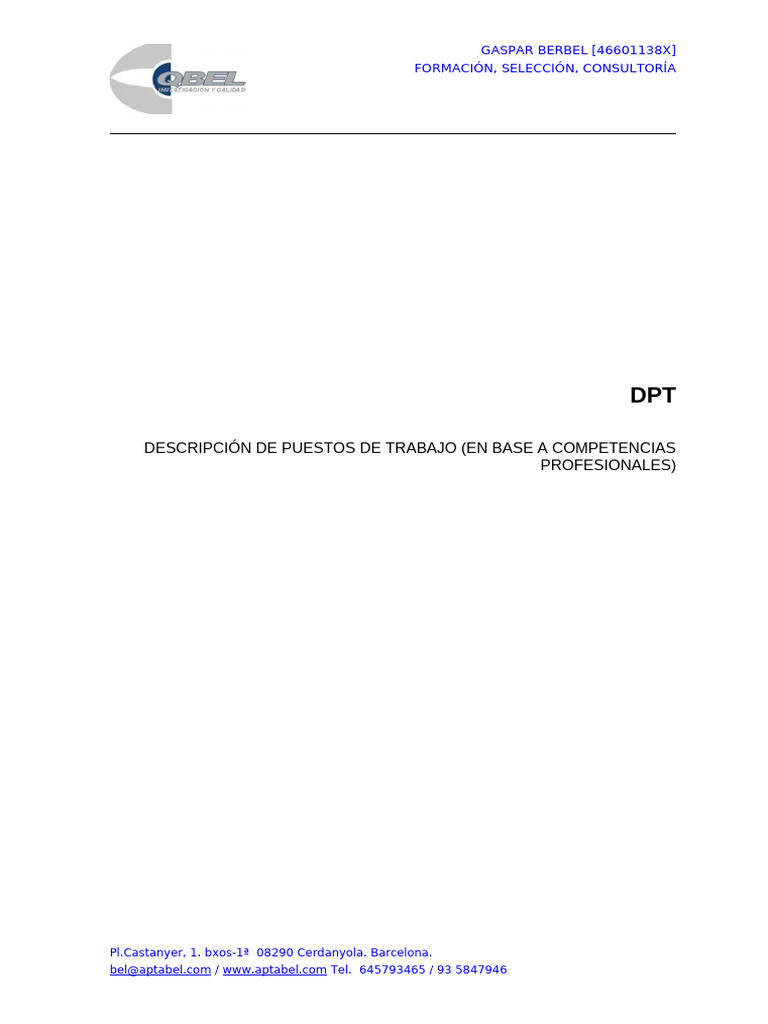 Desarrollo 6 DPT FINAL SIN FOTOS Gaspar Berbel | PDF