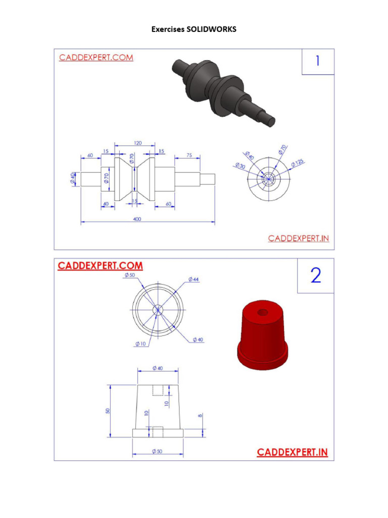 Exercices Solidworks | PDF