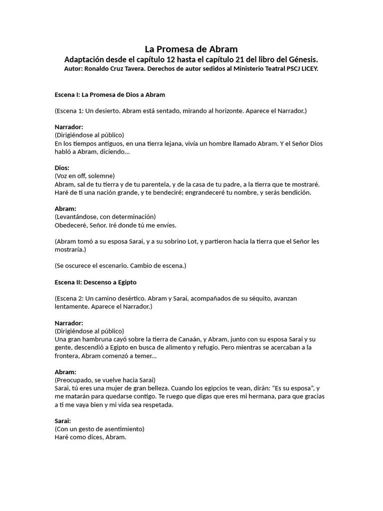 La Promesa de Dios a Abram en Génesis | PDF | Abrahán | Ismael