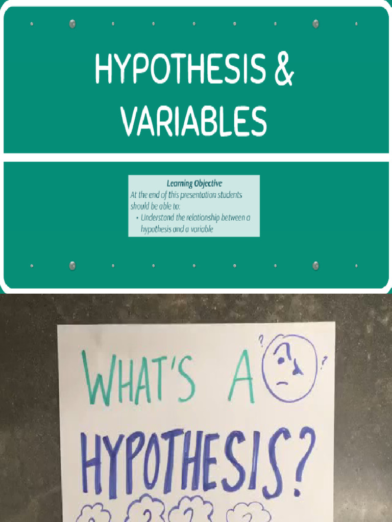 Hypothesis and Variables (2) (1) (Autosaved) | PDF