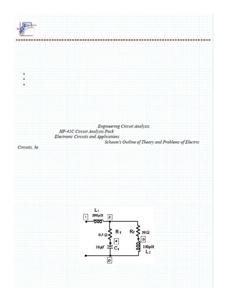 4 Network Analysis Using An Admittance Matrix | PDF